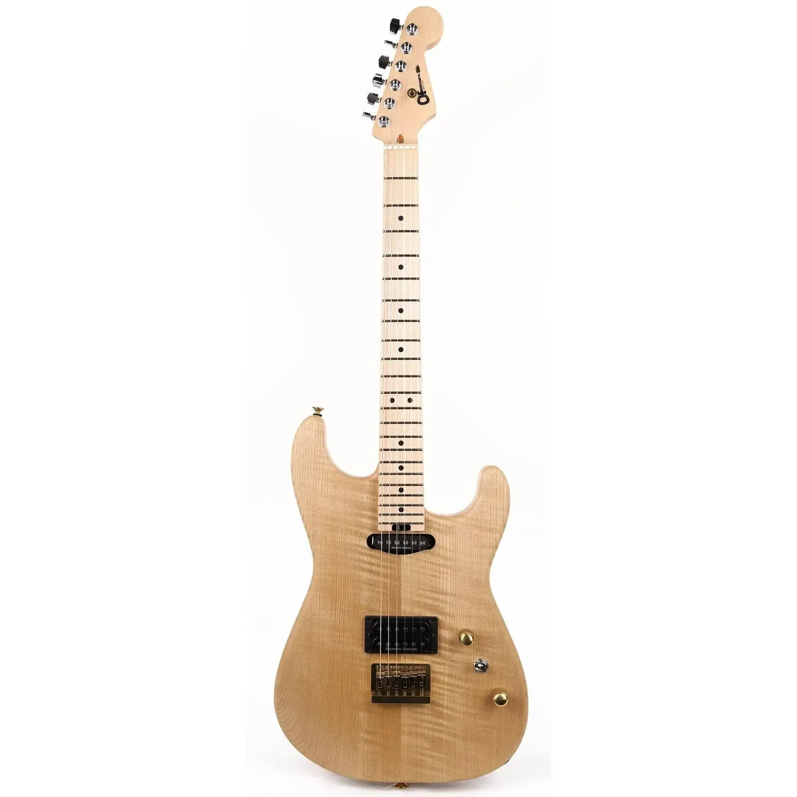 Электрогитара Charvel Custom Shop Flame Sassafras San Dimas HS Hardtail Natural Masterbuilt