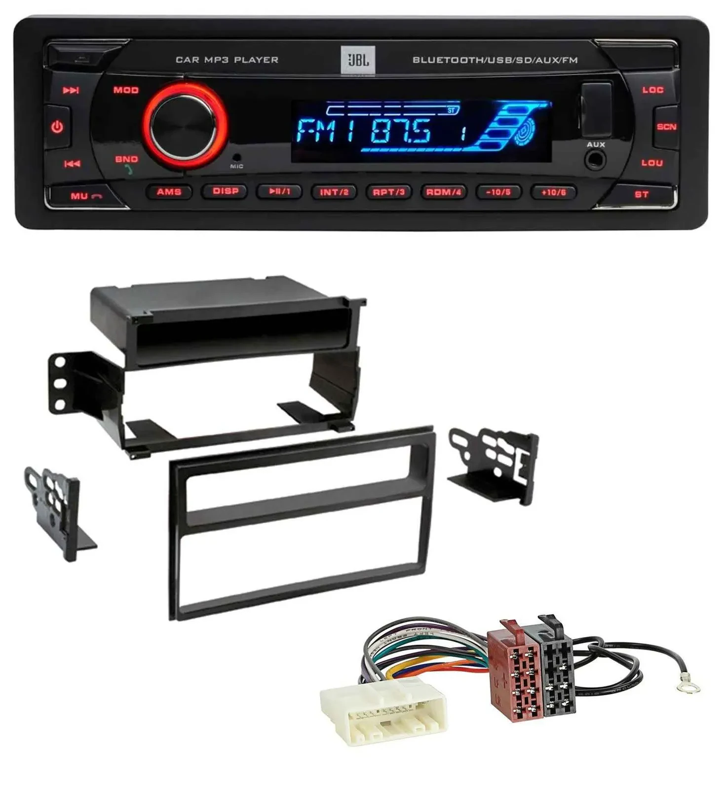 JBL AUX MP3 USB Bluetooth SD Autoradio für Nissan Versa / Tiida (ab 2007)