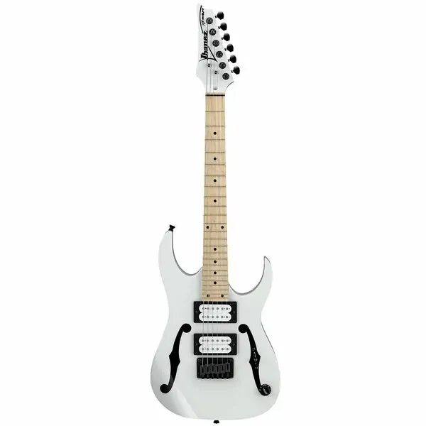 Электрогитара Ibanez PGMM31 Paul Gilbert Mikro White with F-Hole Graphic