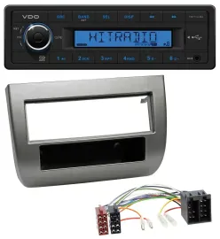 VDO AUX 1DIN MP3 USB Autoradio für Lancia Y 843 03-11 dunkelsilbermetallic