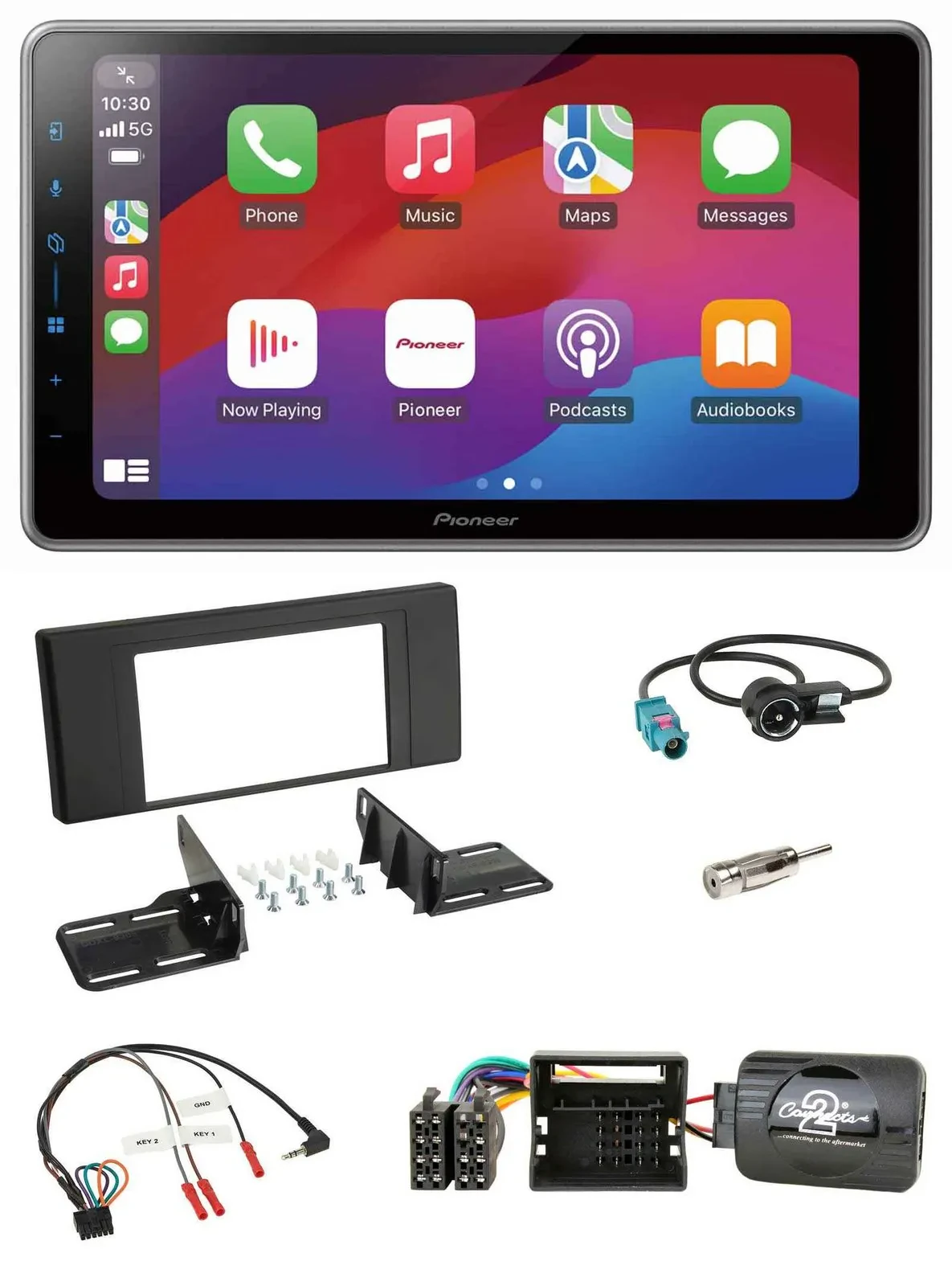 Pioneer Lenkrad USB DAB Bluetooth 2DIN Autoradio für BMW X5 E53 2000-2006