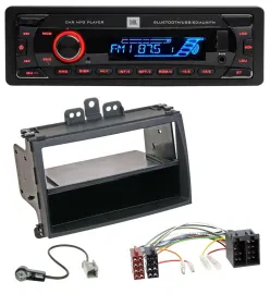 JBL AUX MP3 USB Bluetooth SD Autoradio für Hyundai i20 08-11 Rubber-Touch Ablage