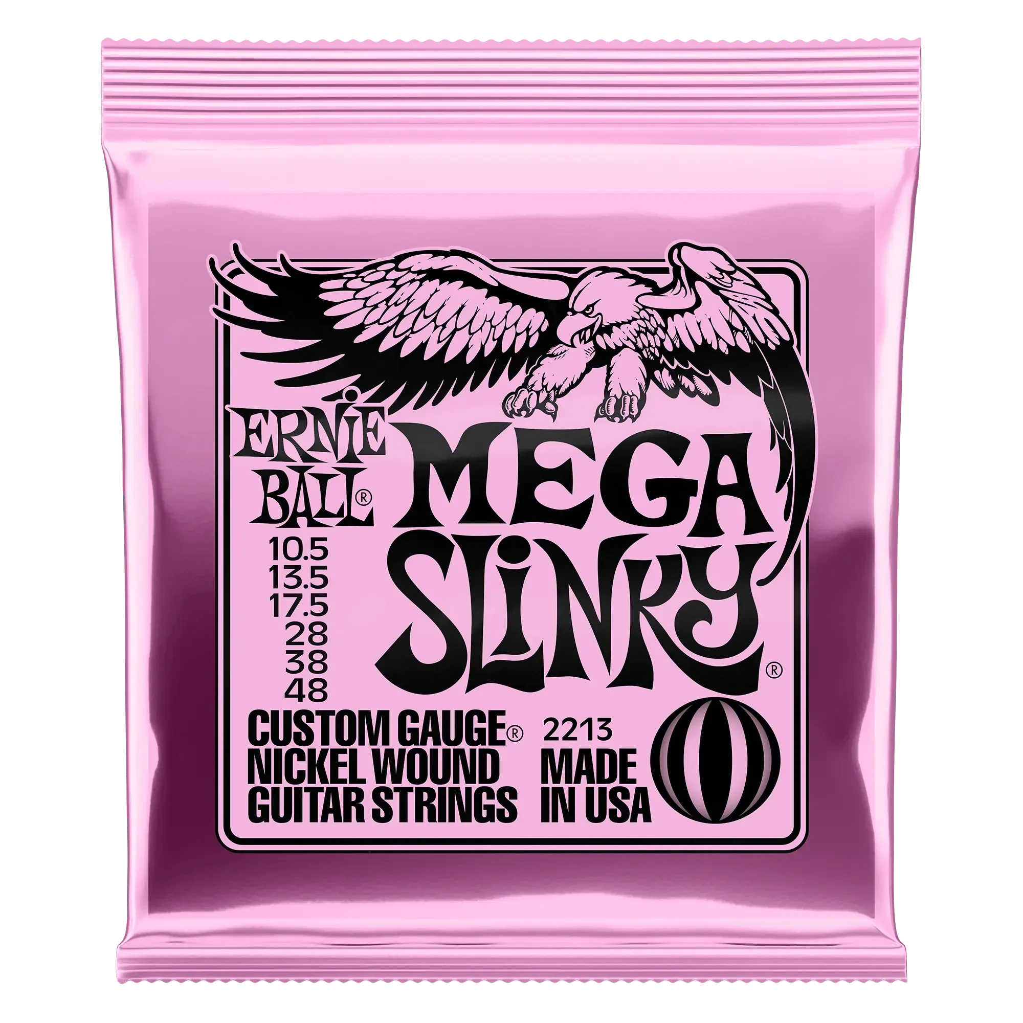 Струны для электрогитары Ernie Ball 2213 Nickel Wound Mega 10.5-48