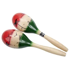 Maracas Shaker Holz Multicolour Robust Langlebig Klarer Sound Kinder Anfänger