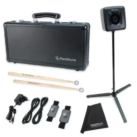 Aerodrums 2 E-Drum Air-Drumming Schlagzeug mit Hardcase-Koffer