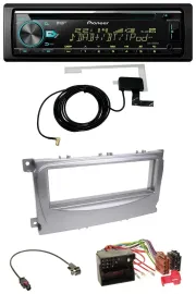 Pioneer MP3 AUX CD USB DAB Autoradio für Ford Galaxy C-Max Focus ab 2007 silber