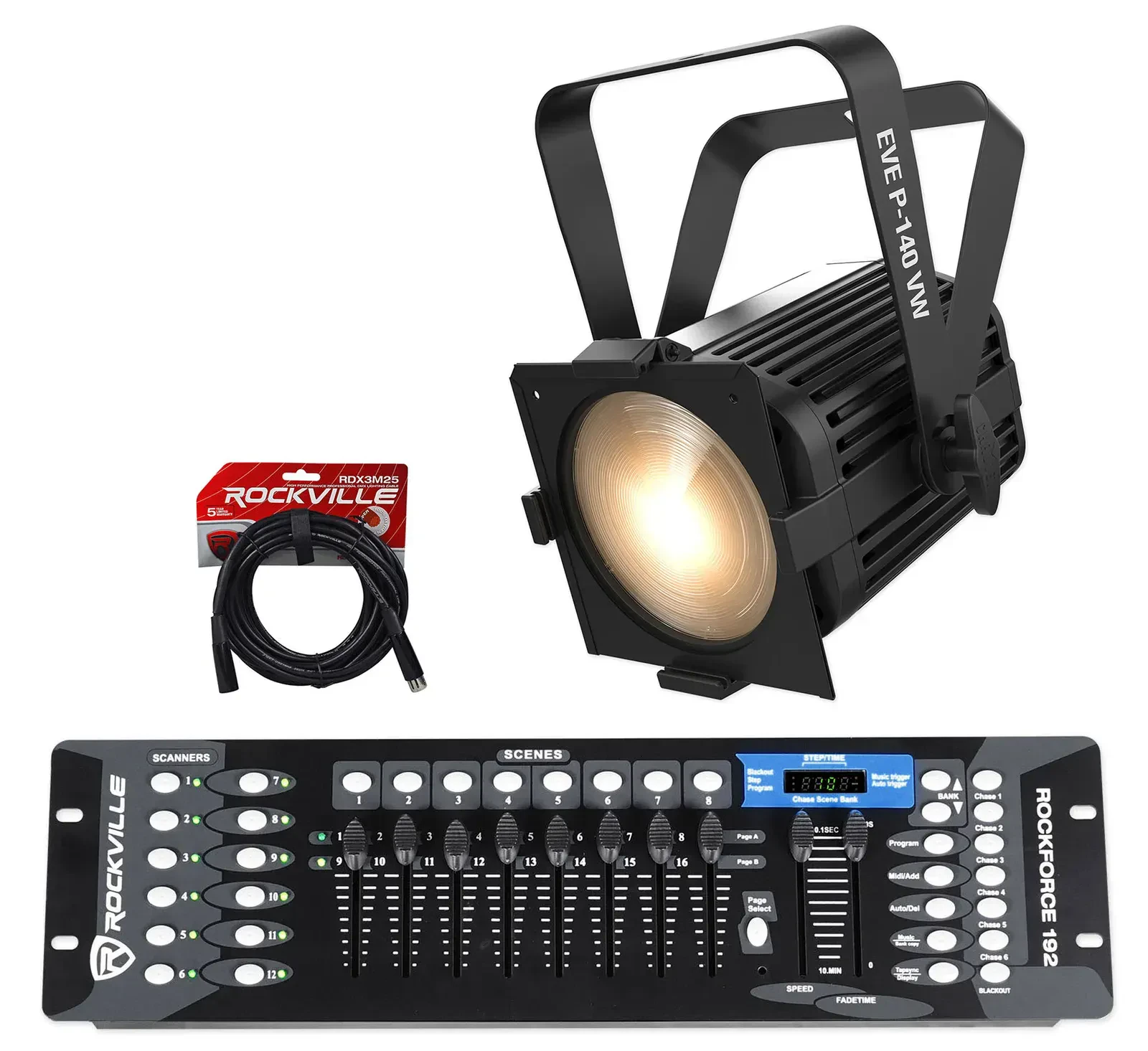 Прибор смены цвета Chauvet DJ EVE P-140 VW с DMX-пультом и кабелем