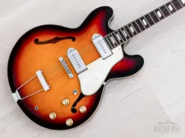 1997 Epiphone Casino Hollowbody Guitar Sunburst w/ Case, Peerless