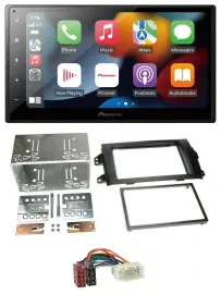 Pioneer DAB Bluetooth 2DIN USB MP3 Autoradio für Fiat Sedici Suzuki SX 4 ab 06
