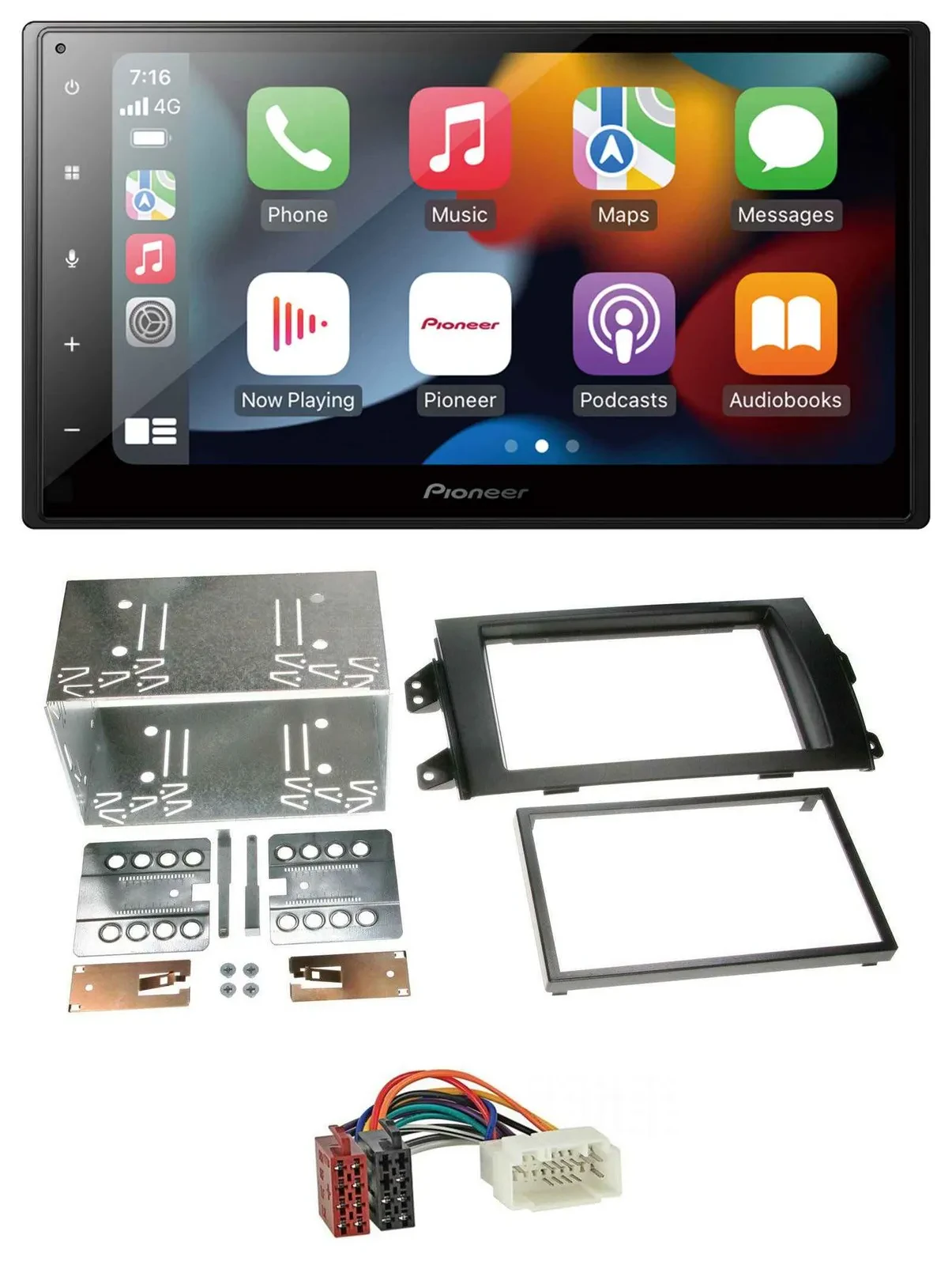 Pioneer DAB Bluetooth 2DIN USB MP3 Autoradio für Fiat Sedici Suzuki SX 4 ab 06
