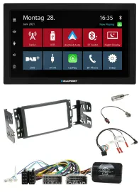 Blaupunkt Lenkrad Bluetooth DAB 2DIN USB Autoradio für Jeep Grand Cherokee 2011-