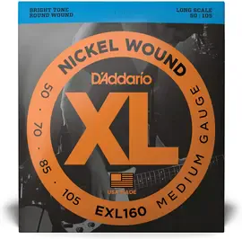 Струны для бас-гитары D'Addario EXL160 50-105