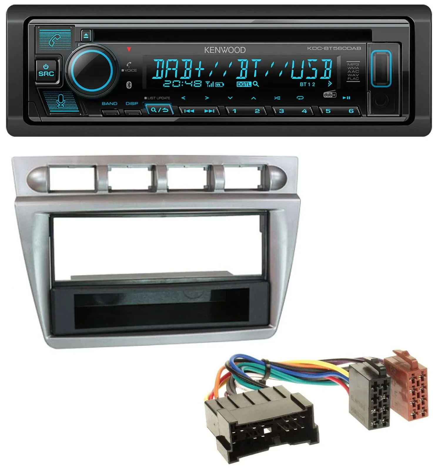 Kenwood Bluetooth DAB CD MP3 USB Autoradio für Kia Picanto (2004-2007)