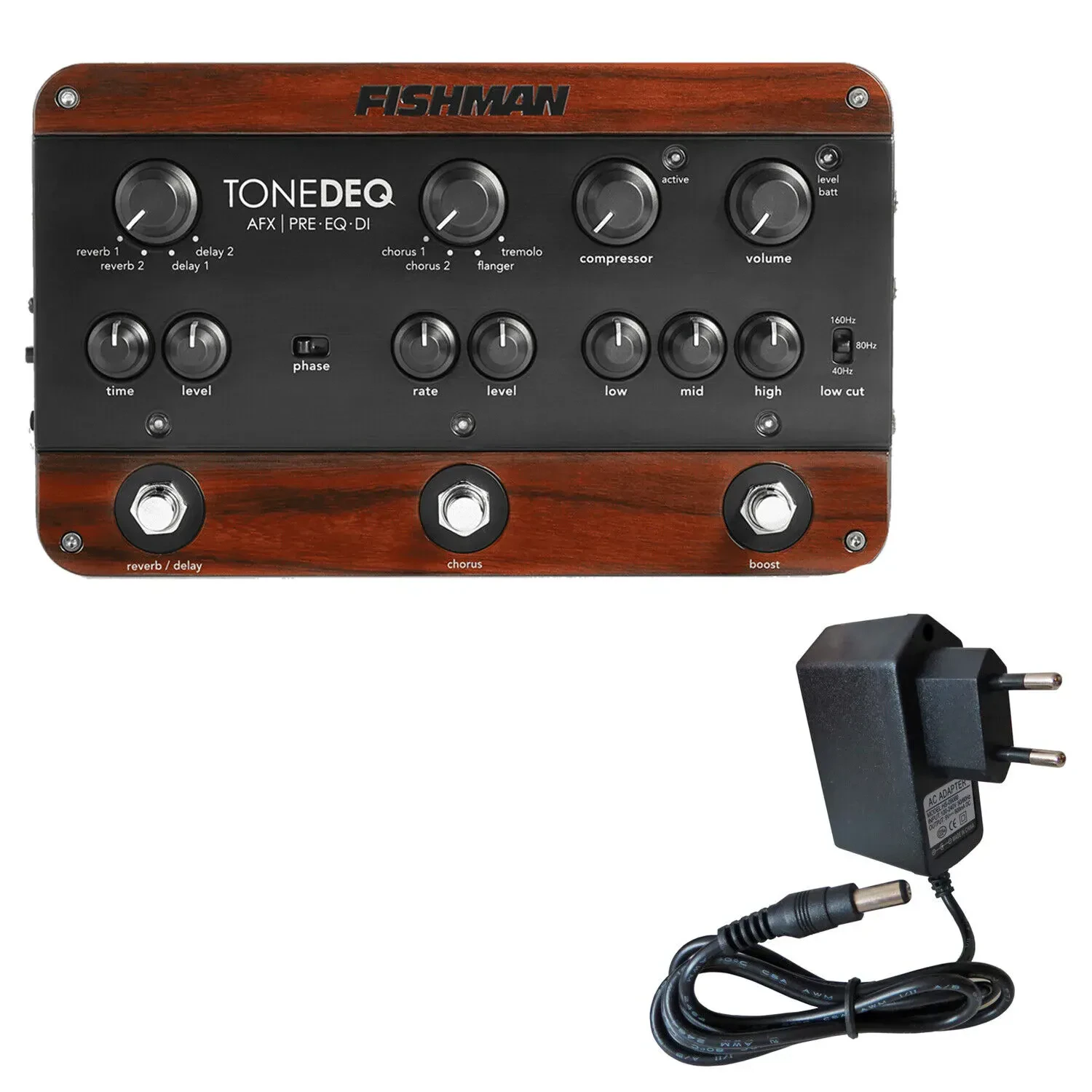 Предусилитель для акустической гитары Fishman Tone DEQ AFX с блоком питания