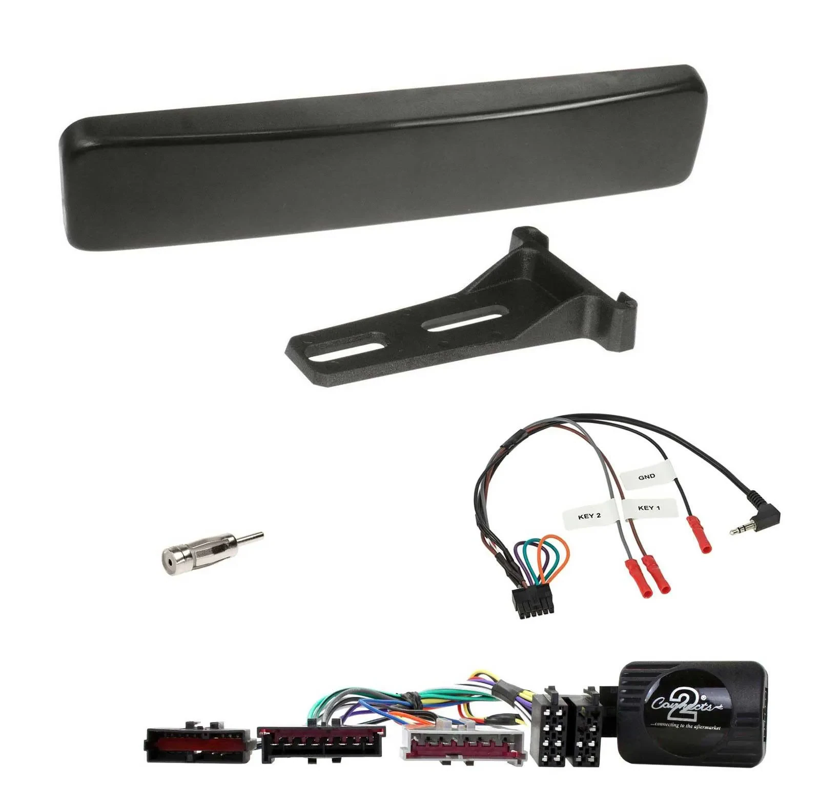 Radioset Lenkradadapter DIN Autoradio für Ford Focus Mondeo schwarz