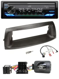 Автомагнитола JVC Bluetooth DAB USB для Fiat Punto 1999–2005