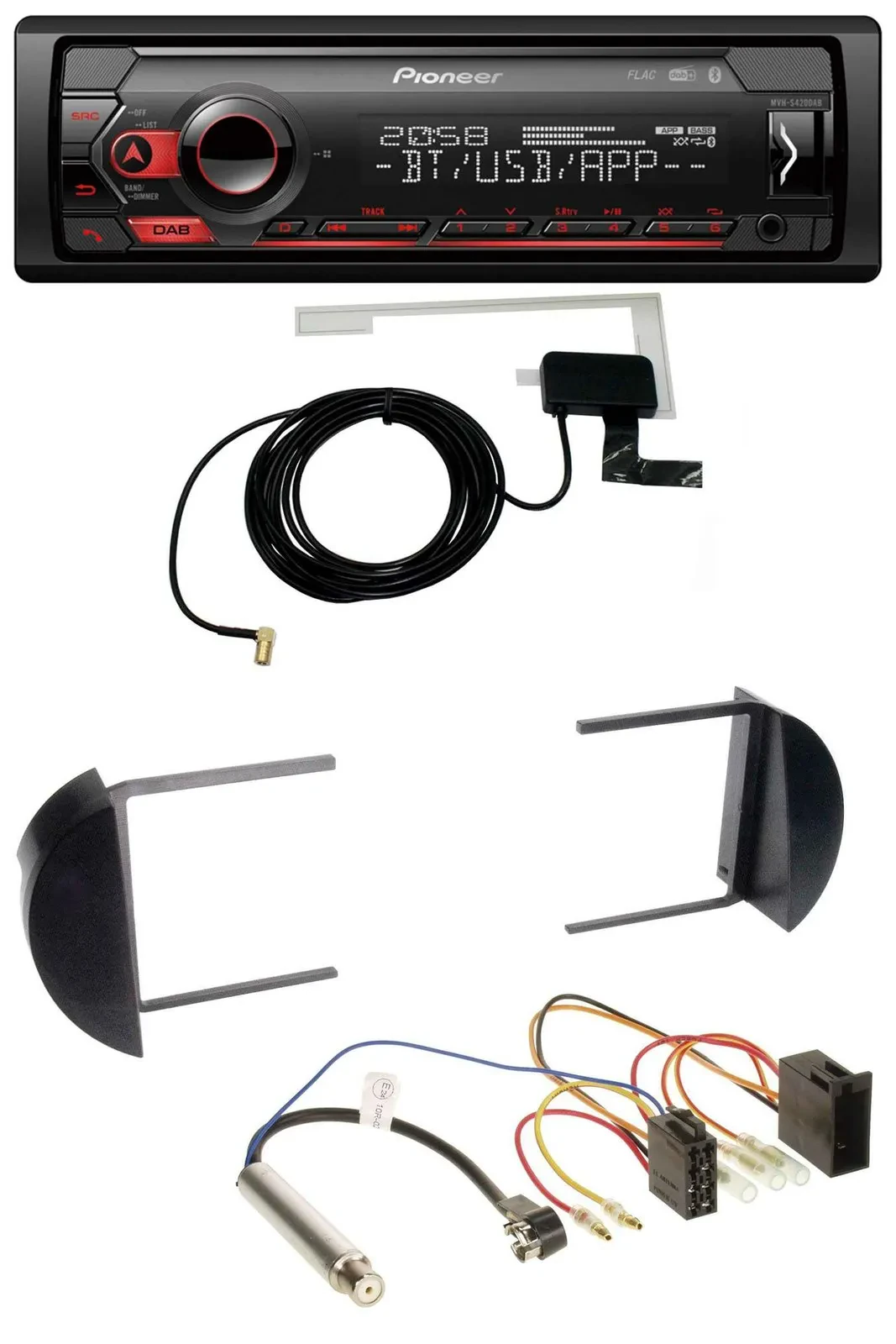 Автомагнитола Pioneer DAB, USB, MP3, Bluetooth для VW Beetle (1998–2011)