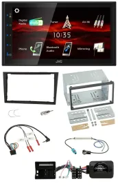 JVC USB Bluetooth Lenkrad DAB 2DIN Autoradio für Opel Corsa D 2006-2008 stealth