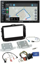 Автомагнитола Alpine 2DIN, DAB, TMC, Bluetooth, USB, навигация, совместима с Alfa Romeo Giulietta (ISO, 2013), поддержка управления на руле
