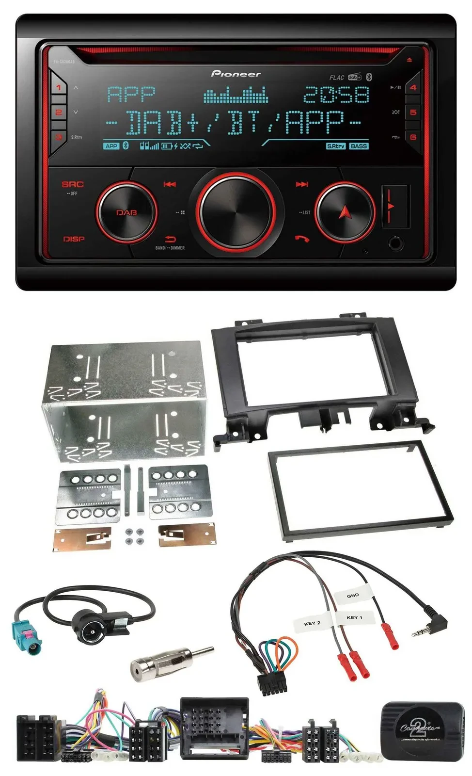 Автомагнитола Pioneer 2DIN DAB Bluetooth USB CD для Mercedes Sprinter