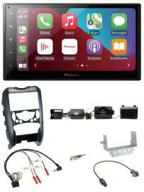 Pioneer USB Lenkrad DAB 2DIN Bluetooth Autoradio für Mini Cooper 06-14 Parksenso