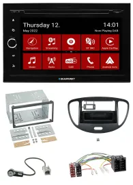 Blaupunkt MP3 DVD Bluetooth DAB 2DIN USB Autoradio für Hyundai i10 2008-2013 sch