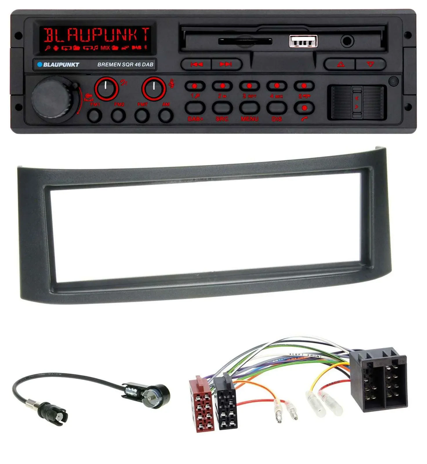 Blaupunkt SD MP3 USB Bluetooth DAB Autoradio für Smart Roadster (452)