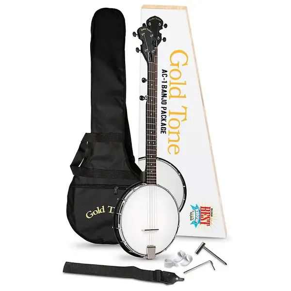 Банджо Gold Tone AC-1 5-String Open-Back Banjo Pack Black