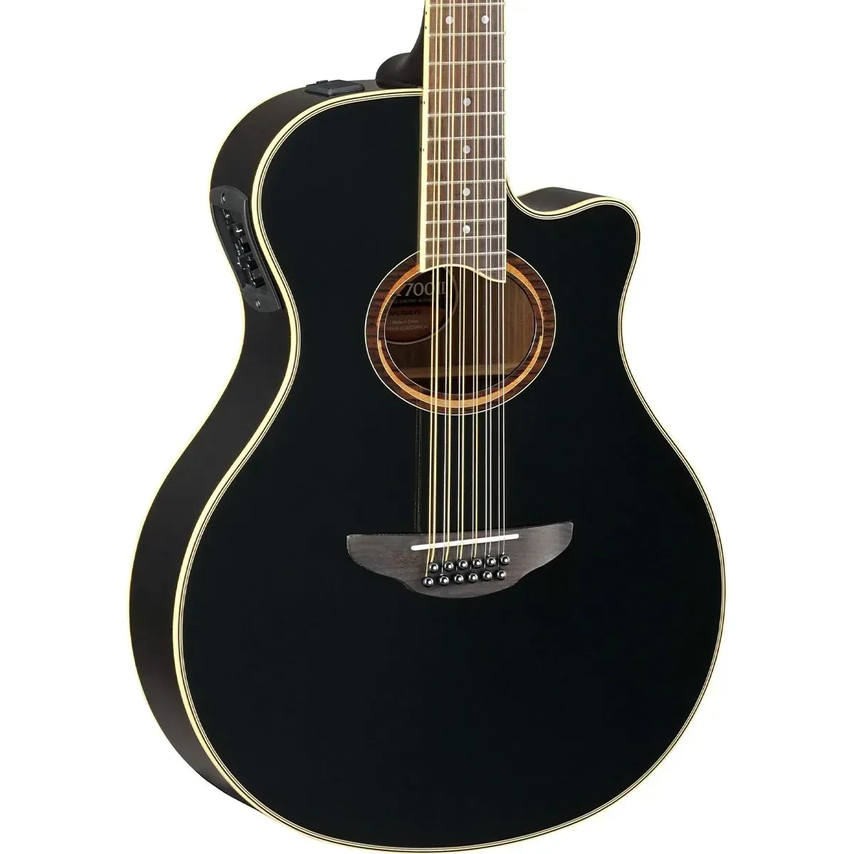 Yamaha APX700II 12 String Acoustic Electric Guitar Black