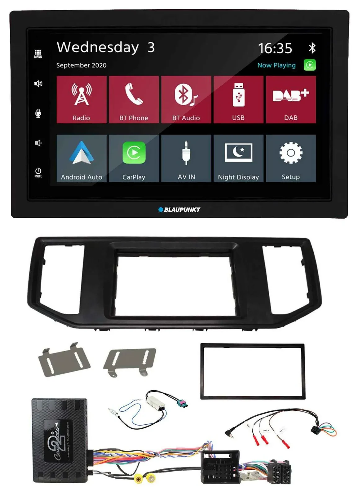 Blaupunkt DAB Bluetooth USB Lenkrad 2DIN Autoradio für VW Crafter MAN TGE Infoad