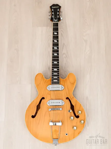 Электрогитара полуакустическая Epiphone Casino Hollow P90 Natural w/case Korea 2006