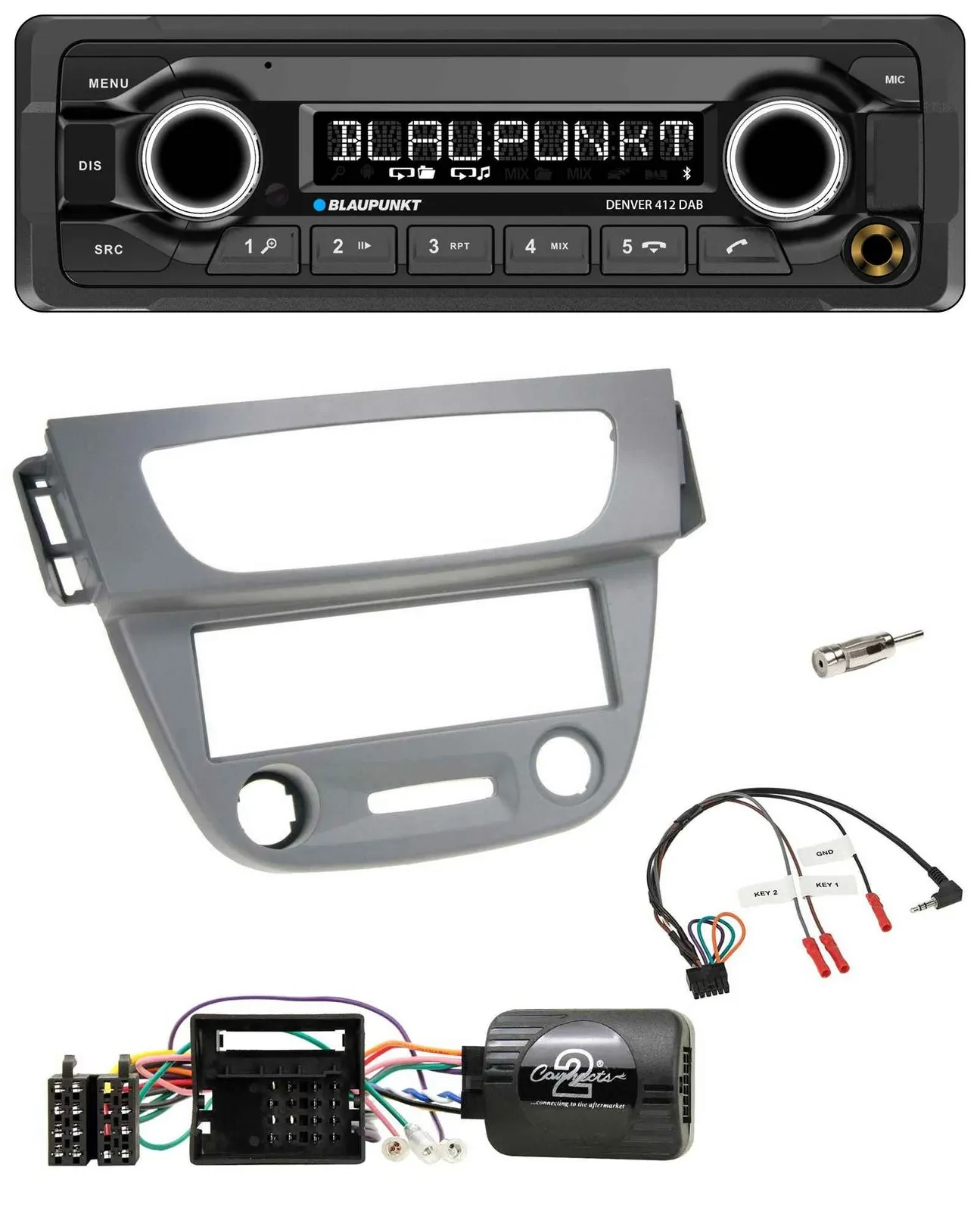 Blaupunkt Bluetooth DAB Lenkrad USB Autoradio für Renault Megane III 2009-2012 g