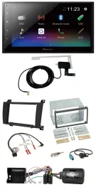 Pioneer DAB Lenkrad Bluetooth 2DIN USB Autoradio für Mercedes SLK R171 2004-2008