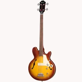 EPIPHONE Jack Casady Fretless Bass Aged Royal Tan