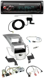 Pioneer Bluetooth DAB USB Lenkrad Autoradio für Ford Fiesta 2010-17 Display silb