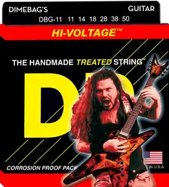 Струны для электрогитары DR Strings DBG-11 Hi-Voltage 11-50