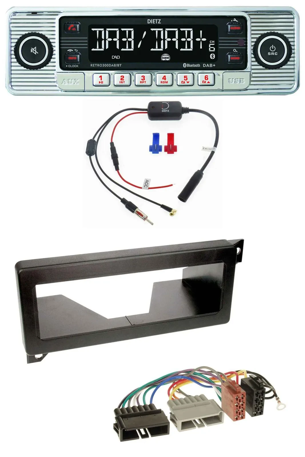 Dietz DAB USB MP3 Bluetooth Autoradio für Chrysler Voyager Vision Neon Jeep Gran