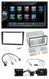 Blaupunkt 2DIN Bluetooth TMC USB Lenkrad SD Navigation für Opel Corsa D 2006-200