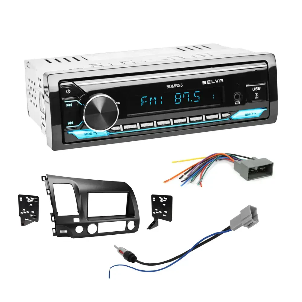 Автомагнитола Belva BDMRS5 для Honda Civic 2009–2011 1 DIN (набор)