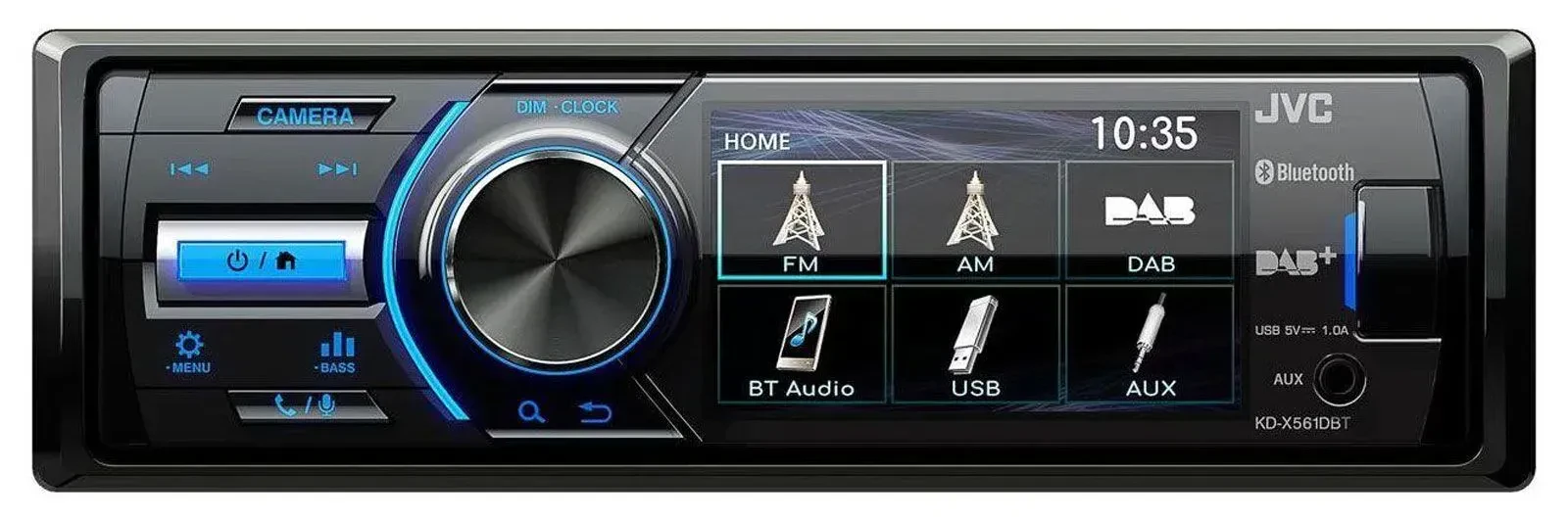 Автомагнитола JVC KD-X561DBT Bluetooth, DAB, USB, AUX, MP3, iPod