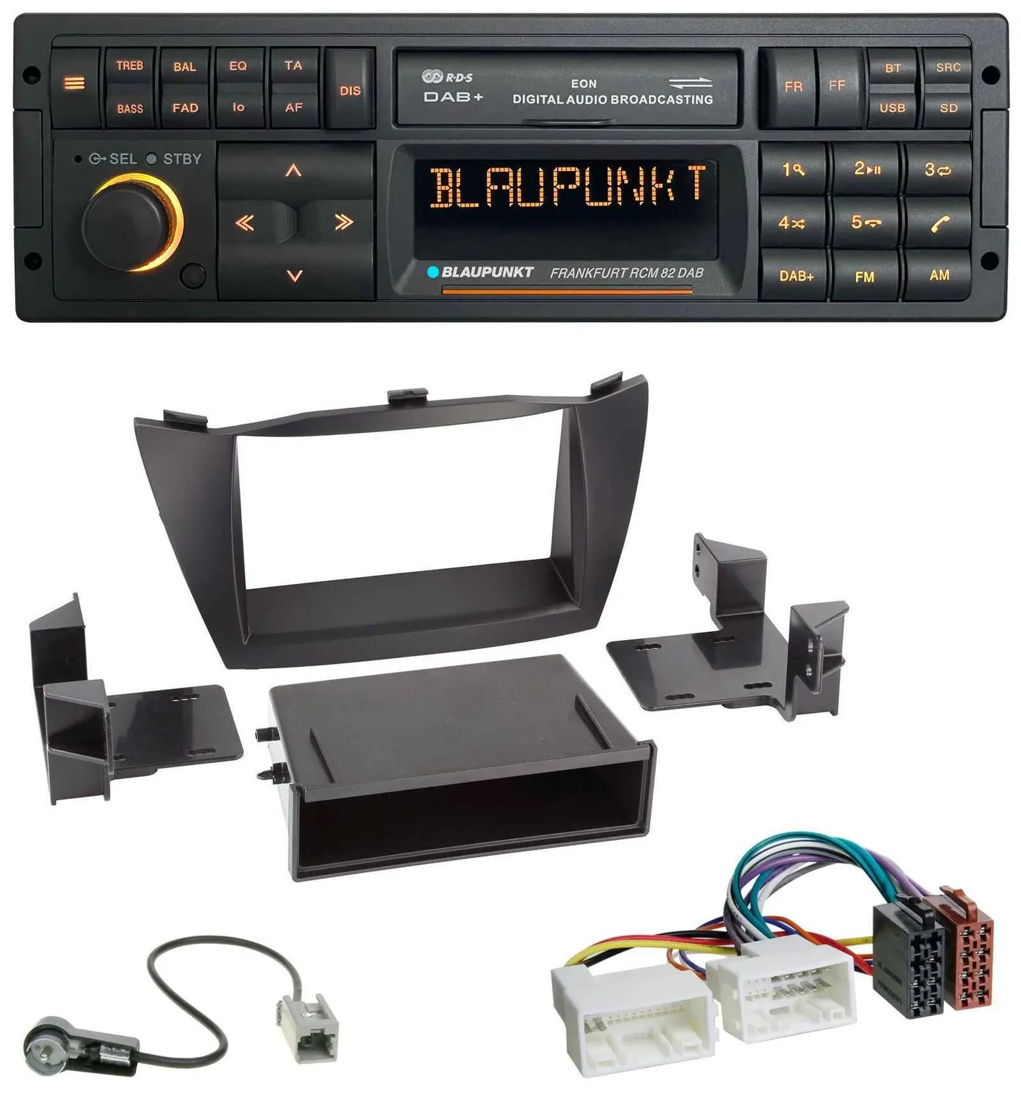 Blaupunkt USB DAB SD MP3 Bluetooth Autoradio für Hyundai ix35 (LM, 2010-2013)