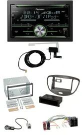Pioneer CD USB MP3 Bluetooth 2DIN DAB Autoradio für Hyundai i10 2008-13 dunkelsi