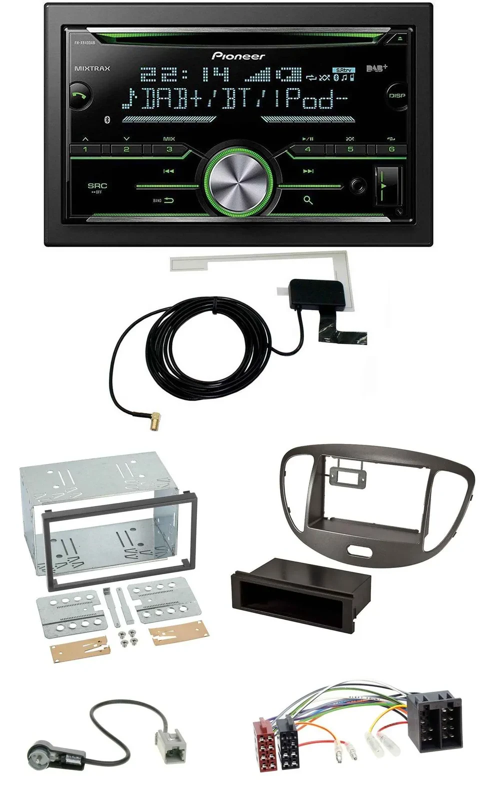 Автомагнитола для Hyundai i10 (2008–2013) Pioneer 2DIN CD USB Bluetooth DAB