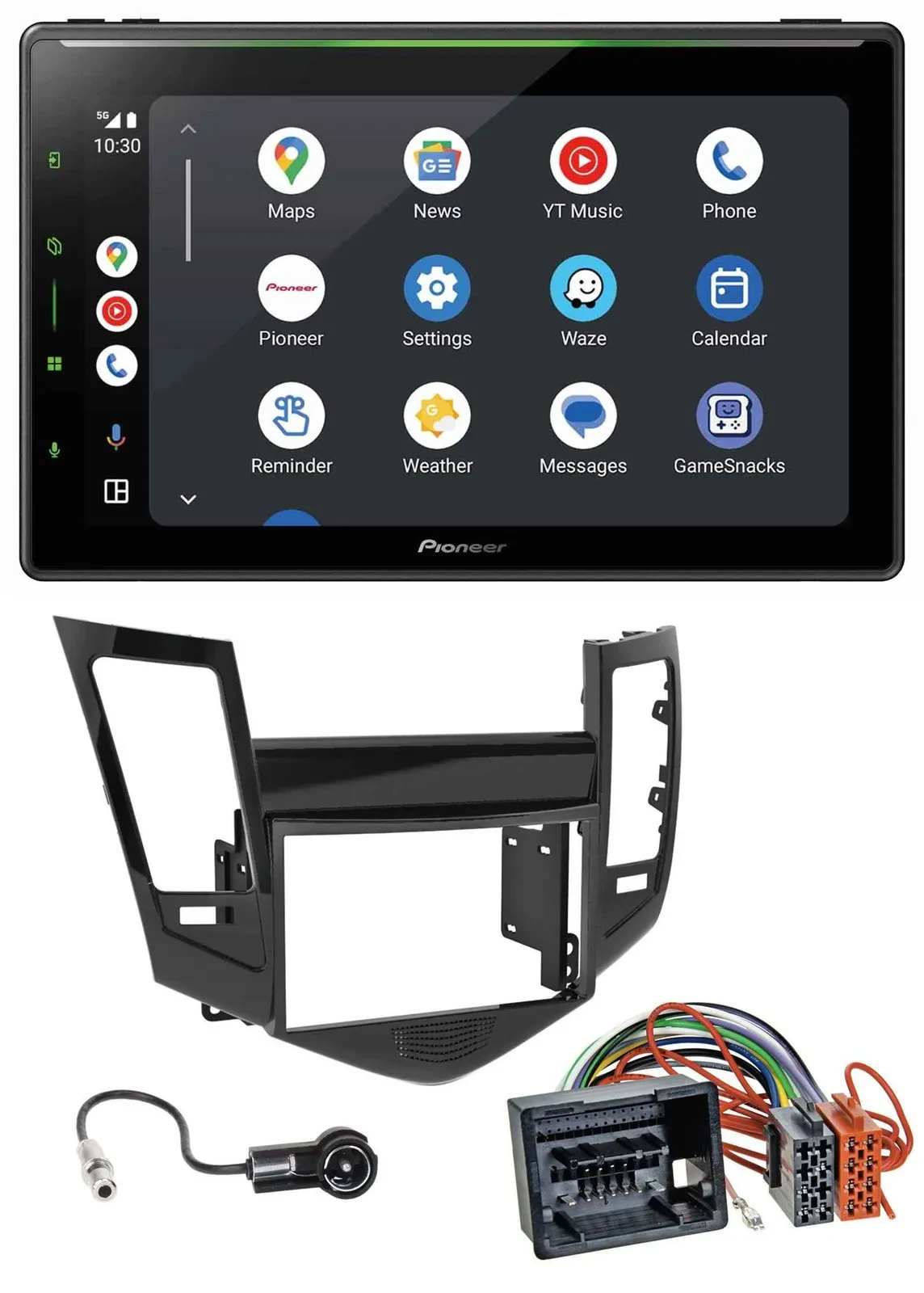 Pioneer 2DIN MP3 USB Bluetooth DAB Autoradio für Chevrolet Cruze ab 2009