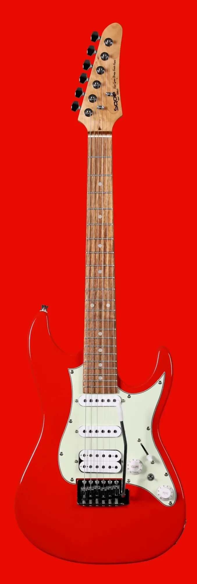 Электрогитара Foix FFG-EMINI-RDS уменьшенная, красная