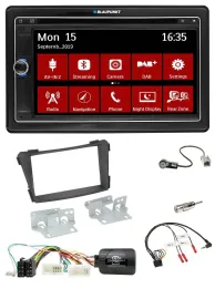 Blaupunkt Lenkrad DAB TMC 2DIN USB Bluetooth Navigation für Hyundai i40 VF ab 20