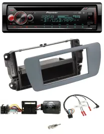 Автомагнитола для Seat Ibiza Pioneer DAB CD Bluetooth USB серый