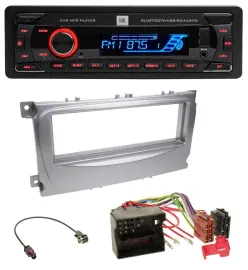 JBL AUX MP3 USB Bluetooth SD Autoradio für Ford S-Max Mondeo 07-14 silber