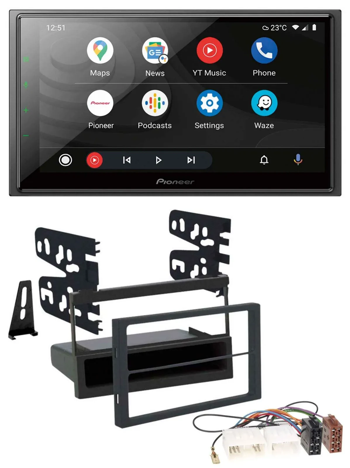 Pioneer USB 2DIN DAB MP3 Bluetooth Autoradio für Mazda 626 99-02 MPV 96-99 MX5 0