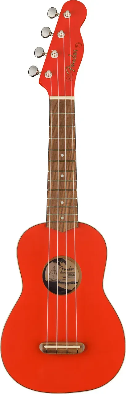 FENDER FSR Venice Soprano Ukulele, Walnut Fingerboard, Fiesta Red